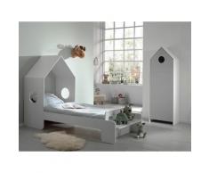 Vipack Jugendzimmer-Set »Casami«, (Set, 2-St., Hausbett, Schrank), Bett in 2 Breiten