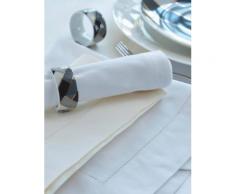 Curt Bauer Stoffserviette »Uni-Satin, 1514 Gent«, (Set, 2 St), Breiter Saum