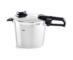 Fissler Schnellkochtopf »vitavit® premium Edelstahl Schnellkochtopf 6 L, Ø 22 cm«, Edelstahl 18/10, (3-tlg), cookstar® Allherdboden, Abnehmbarer Griff, Verriegelungsanzeige, Einstellbares Abdampfen, Kondensat-plus Funktion, Einstellbare Kochstufen