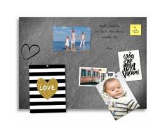 Home affaire Magnettafel »Schiefer«, Memoboard, aus Glas, Schiefer Motiv