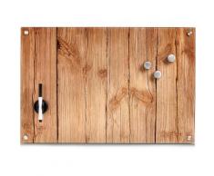 Zeller Present Magnettafel »Wood«, Memoboard, aus Glas, Holz Motiv