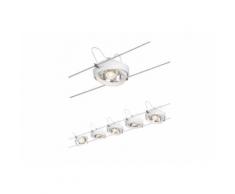 Paulmann LED Deckenleuchte »Seilsystem Powerline II Weiß 5x8W G53 Komplett-Set«, Seilsystem