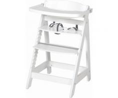 roba® Hochstuhl »Treppenhochstuhl, Sit Up Fun, weiß«, aus Holz