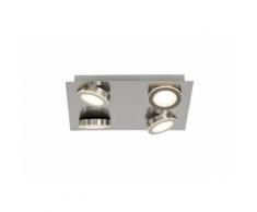 Brilliant Leuchten Champion LED Deckenleuchte 4flg Quadrat eisen