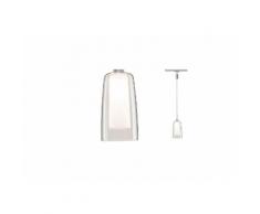 Paulmann Schienensystem-Leuchten »URail LED Pendulum Arido II 5W GU10 Chrom matt mit klarem und satiniertem Glas«, (1-tlg)