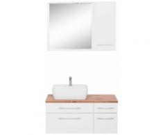HELD MÖBEL Badmöbel-Set »Davos«, (3-St), mit 2 Touch-LED-Einbauleuchten