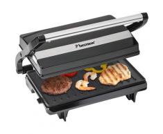 bestron Kontaktgrill APM123Z Viva Italia, 700 W, auch als Sandwich-/Panini-Kontaktgrill einsetzbar, antihaftbeschichtet