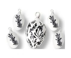 Krebs Glas Lauscha Osterei »Floral« (Set, 5 Stück)