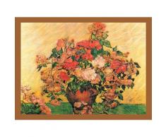 DELAVITA Bild mit Rahmen »VAN GOGH / Vase mit Rosen«, (1 Stück)