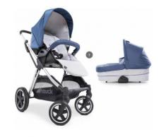 Hauck Kombi-Kinderwagen »iPro Mars Duoset, denim/silver«, mit Babywanne Kinderwagen