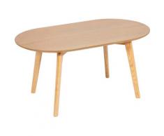 Homexperts Couchtisch »Lina«, (BxT) 85x48 cm, oval, aus Massivholz Eiche