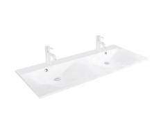 FACKELMANN Waschbecken »Como«, Gussmarmor, Doppelwaschbecken mit Überlauf, Breite 120 cm