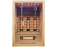 Dewello Infrarotkabine »Milton Vollspektrum«, BxTxH: 135 x 105 x 190 cm, 50 mm, für bis zu 2 Personen