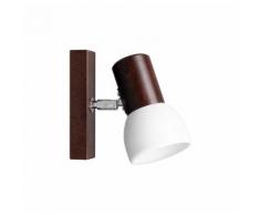 SPOT Light Wandleuchte »Svenda«, Naturprodukt aus Massivholz, Nachhaltig mit FSC®-Zertifikat, Mit flexiblem Spotkopf, Schirm aus Metall, Passende LM E27, Made in EU