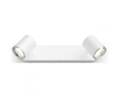 Philips Hue LED Wandstrahler »Philips Hue White Amb. Adore Spot 2 flg.«, LED Spot für Ihr Badezimmer, Beleuchten Sie ganz bequem Ihr Badezimmer mit vordefinierten Lichtszenen, um das richtige Ambiente zu kreieren, Gleichmäßige Lichtverteilung, 50.000...