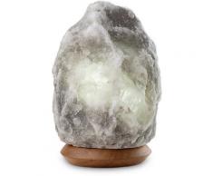 Schlafwelt Salzkristall-Tischlampe »Sari«, Handgefertigt - jeder Stein ein Unikat, H: ca.18 cm, ca.2-3 kg