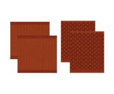 DDDDD Geschirrtuch »Petals«, (Set, 4-tlg., Combi-Set: bestehend aus 2x Küchentuch + 2x Geschirrtuch)