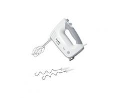 BOSCH Handmixer ErgoMixx MFQ36400, 450 W, 5 Stufen plus Turbostufe, 2 Turbobesen, 2 Edelstahl-Knethaken, weiß