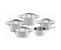 Fissler Topf-Set »bonn Topf-Set 5-tlg.«, Edelstahl 18/10, (Set, 9-tlg), Induktionsgeeignet, Töpfe mit Glasdeckel, backofen-geeignet,Mess-Skala, Made in Germany