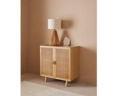 LeGer Home by Lena Gercke Sideboard »Lina«, Mit Rattan Einsatz, 2 Innenfächer, teilmassiv
