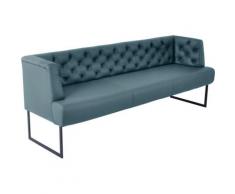 K+W Komfort & Wohnen Polsterbank »Creso«, im modernen Chesterfield-Look, mit schwarzen Kufenfüßen