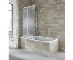 welltime Badewannenaufsatz »Nassau«, Einscheibensicherheitsglas, (2 tlg), weiß