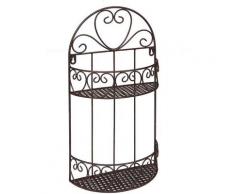 Ambiente Haus Wandregal »Wandregal rund - antikbraun 50cm«, 1-tlg.