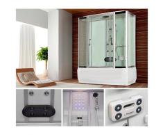 HOME DELUXE Dampfdusche »Diamond«, BxT: 170x90 cm, Sicherheitsglas, 1-tlg., Dampfdusche/Wanne/Sauna/Whirpool