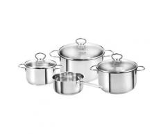 Kopf Topf-Set »Merkur«, Edelstahl, (Set, 4-tlg), aus Edelstahl, Induktion