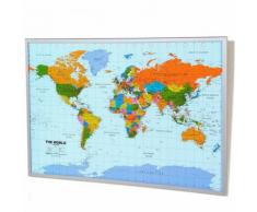 Schneider Pinnwand, Memoboard, aus Kork, Motiv Weltkarte
