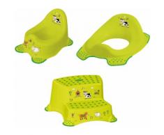 keeeper Töpfchen »Funny Farm«, (Set, 3-tlg), Kinderpflege-Set - Töpfchen, Toilettensitz und Tritthocker Made in Europe