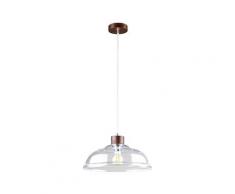 SPOT Light Pendelleuchte »Molde«, Modernes Design, aus Holz, hochwertiger Schirme aus Glas,passende LM E27 - exklusive, Made in Europe