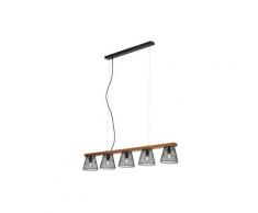 Briloner Leuchten Pendelleuchte »4077-055«, Pendellampe Metall Holz höhenverstellbare Lampe