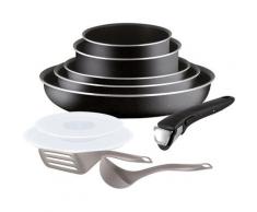 Tefal Topf-Set »Ingenio Essential«, Aluminium, (Set, 10-tlg), Aluminium, Antihaft-Beschichtung, abnehmbarer Griff, Thermo-Signal-Technologie, für alle Herdarten außer Induktion