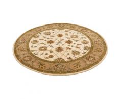 Wollteppich »Sahil«, DELAVITA, rund, Höhe 14 mm, reine Wolle, Orientteppich, Wohnzimmer