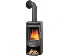 JUSTUS Kaminofen »Usedom 5 D Gussgrau«, 5 kW, Dauerbrand