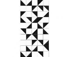 vtwonen Fototapete »Geo - Fliesen«, geometrisch, (1 St), Schwarz/Weiss - 150x280cm