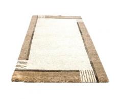 Wollteppich »Nepal Teppich handgeknüpft beige«, morgenland, rechteckig, Höhe 18 mm, handgeknüpft