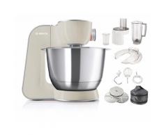 BOSCH Küchenmaschine MUM5 CreationLine MUM58L20, 1000 W, vielseitig einsetzbar, Durchlaufschnitzler, 3 Reibescheiben, Mixer