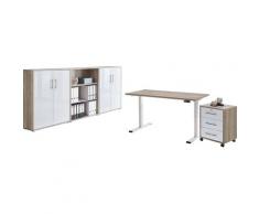 BMG Büromöbel-Set »Tabor«, (Set, 5-St), mit elektrisch höhenverstellbarem Schreibtisch