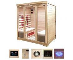 HOME DELUXE Infrarotkabine »Bali XL«, BxTxH: 175 x 120 x 190 cm, 40 mm, 40 mm, für bis zu 4 Personen