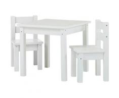 Hoppekids Kindersitzgruppe »MADS Kindersitzgruppe«, (Set, 3-tlg., 1 Tisch, 2 Stühle), in vielen Farben, mit zwei Stühlen