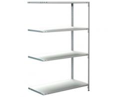 SCHULTE Regalwelt Anbauregal »Schraubsystem-Anbauregal«, Metall weiß, 1600x1000x500 mm, 4 Böden