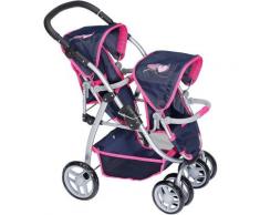 Knorrtoys® Puppen-Zwillingsbuggy »Milo - Flying Hearts Blue«