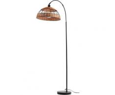 Nino Leuchten Stehlampe »JARO«, Schirm mit Rattan