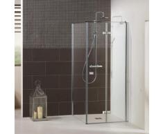 Dusbad Eckdusche »Dusbad Vital 1«, BxT: 82,5x75 cm, Einscheibensicherheitsglas, 2-tlg., Drehfalttür links, Breite: 750mm, mit Seitenwand, Breite: 825mm