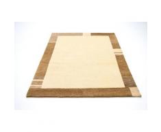 Wollteppich »Gabbeh Teppich handgeknüpft beige«, morgenland, rechteckig, Höhe 18 mm, handgeknüpft