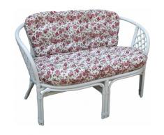 Home affaire Sitzbank, aus handgeflochtenem Rattan, mit Kissen