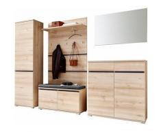 GERMANIA Garderoben-Set »Lissabon«, (Set, 6-St), grifflose Optik