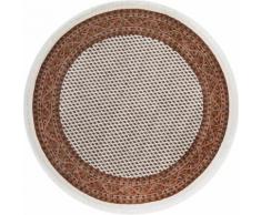 Orientteppich »Chandi Mir«, THEKO, rund, Höhe 12 mm, reine Wolle handgeknüpft, mit Fransen, Wohnzimmer